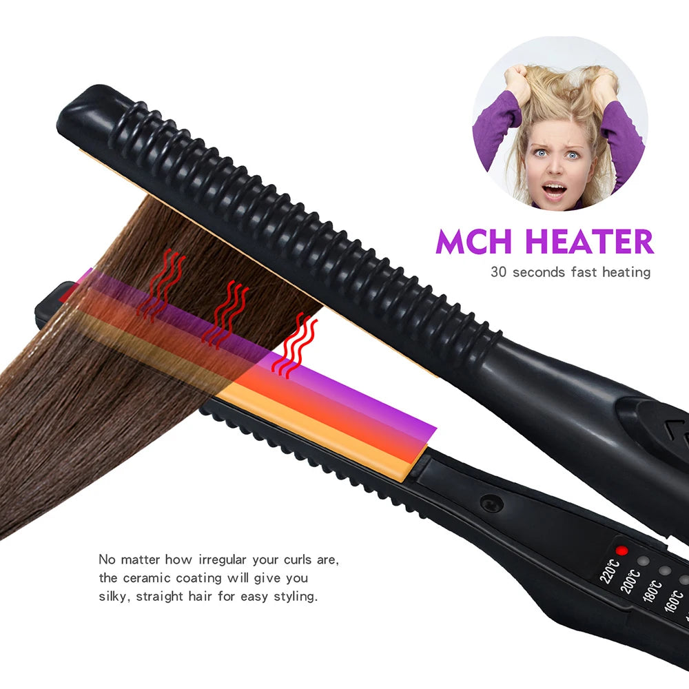 2 In 1 Hair Straightener/Curler